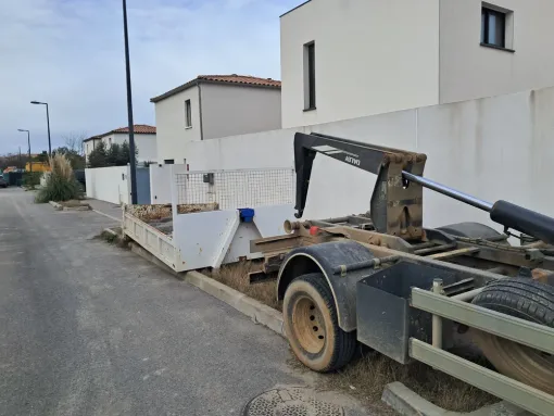 Location de benne 3m³ avec accès difficiles à Sète, Mèze, FRTP