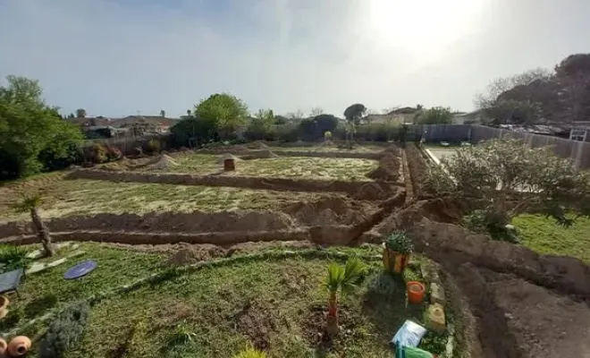Travaux de terrassement vers Mèze, Mèze, FRTP